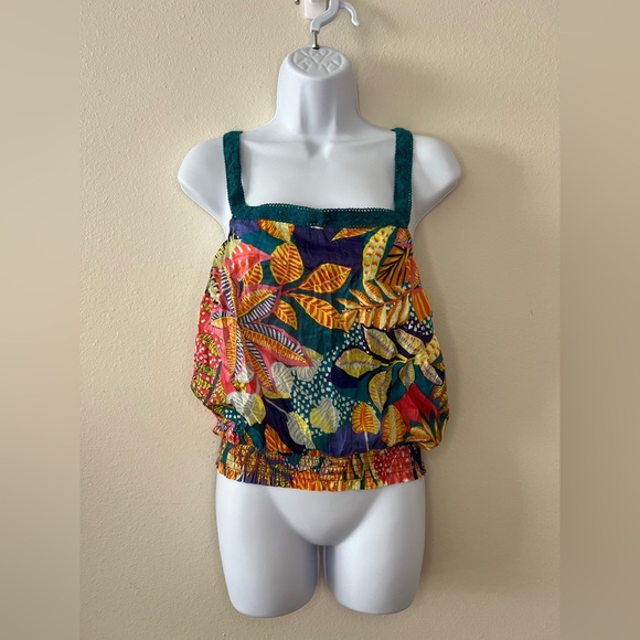 Cynthia Rowley Tops - Cynthia Rowley Crochet Tropical Coastal Tank Top size M, NWOT!